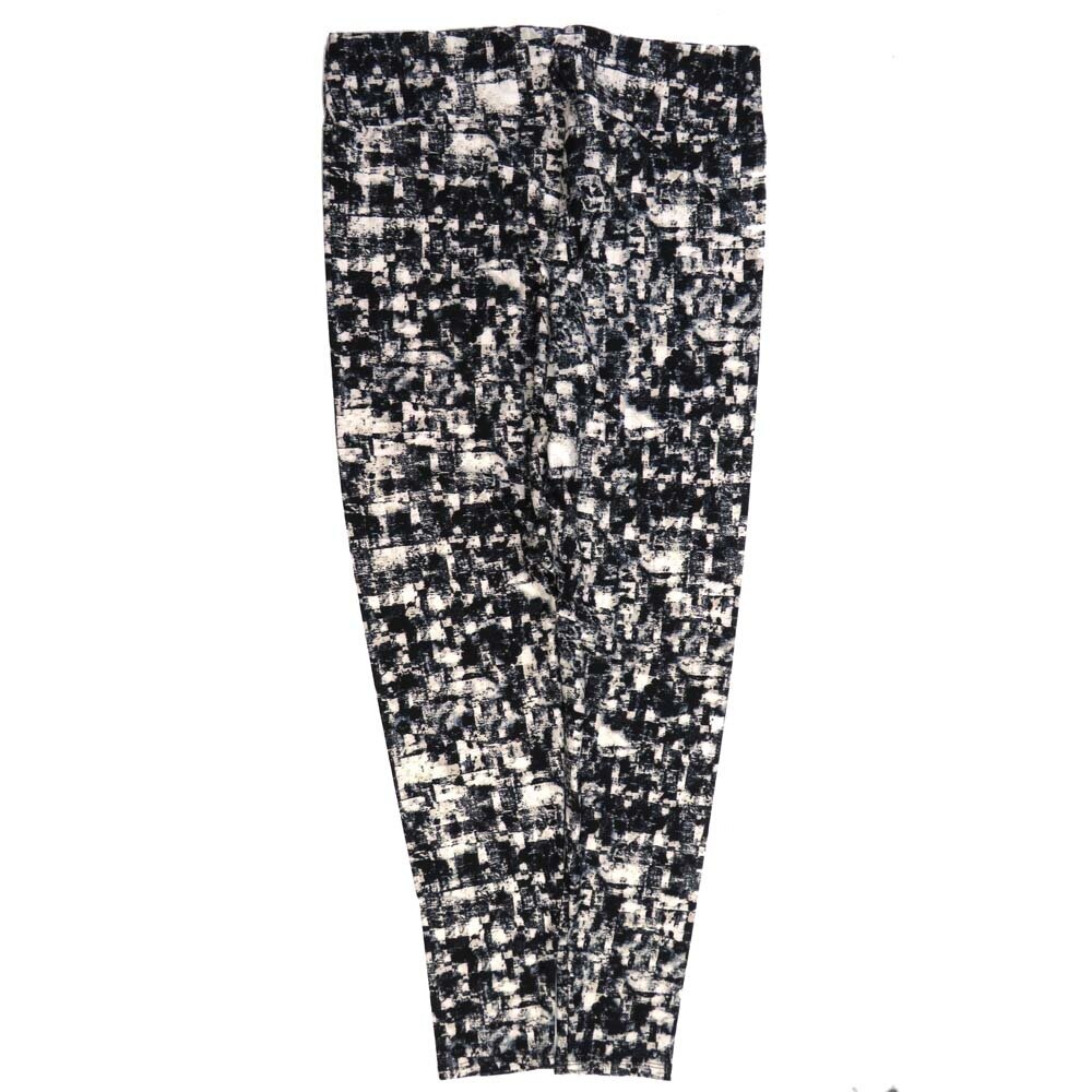 LuLaRoe Tall Curvy TC Geometric Abstract Black White Buttery Soft Leggings fits Adult Women sizes 12-18  7077-D