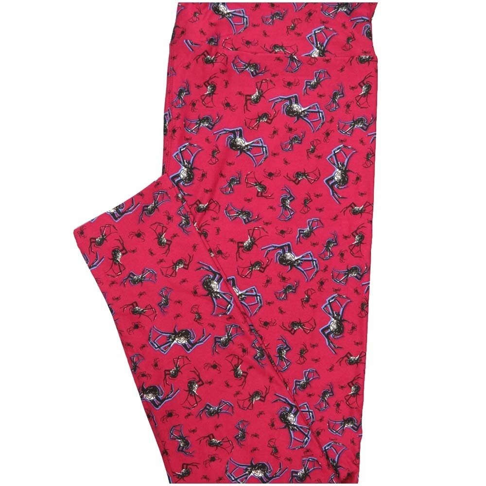 LuLaRoe Tall Curvy TC Halloween Spiders Spiders Spiders Buttery Soft Leggings fits Adult Women sizes 12-18