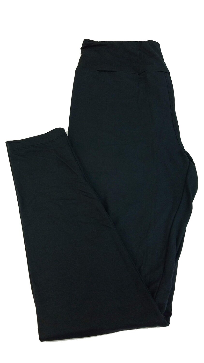 LuLaRoe Tall Curvy TC Solid Black Buttery Soft Leggings fits Adult Women sizes 12-18