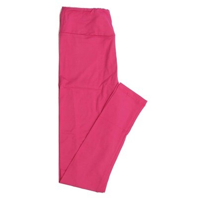 LuLaRoe Tall Curvy TC Solid Dark Pink Buttery Soft Leggings 49069 fits Adult Women sizes 12-18