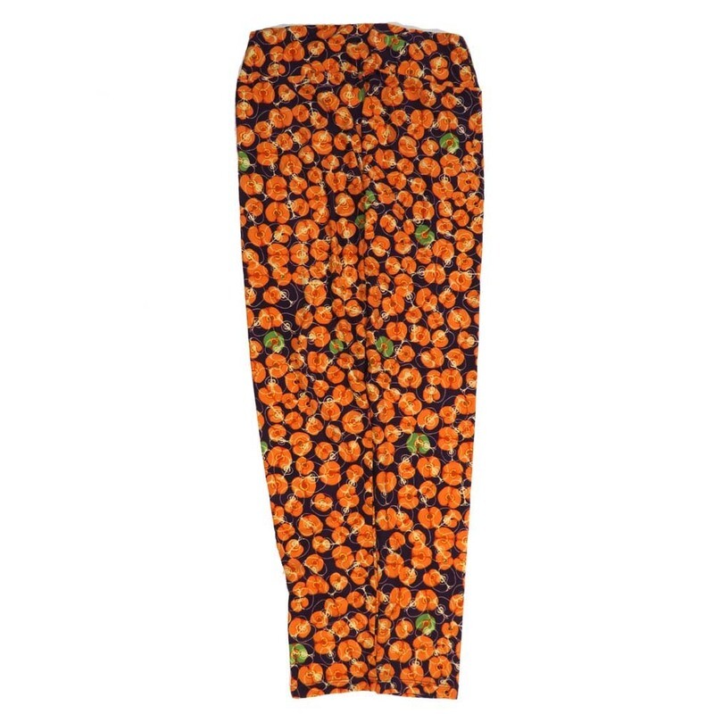 LuLaRoe One Size OS Split Peaches Blue Orange White OS-4425-ZE  Buttery Soft Womens Leggings fits Adults 2-10
