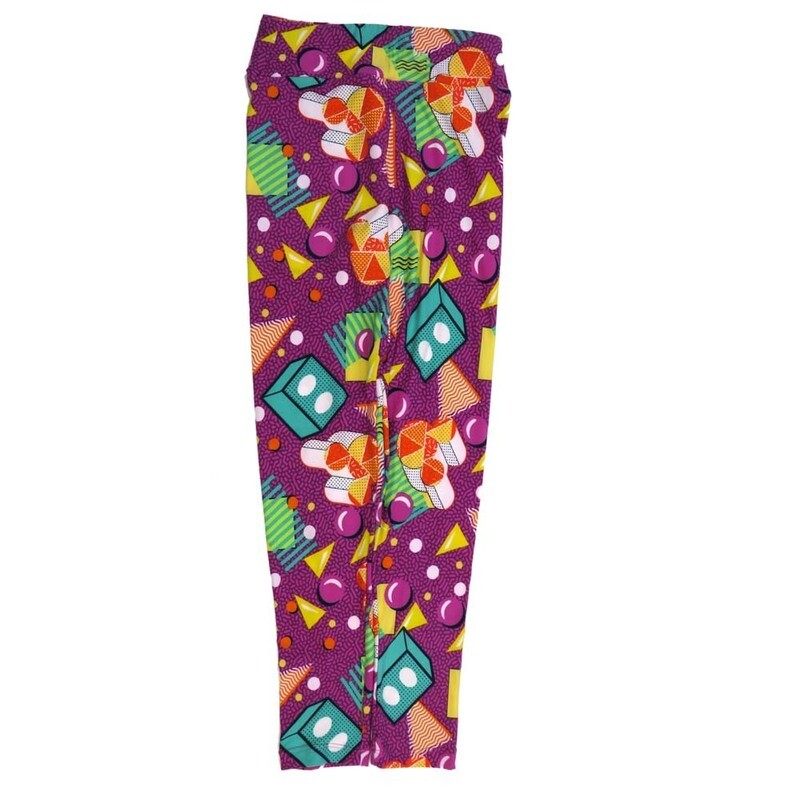 LuLaRoe Tween Disney Mickey Mouse Purple White Blue Pink Bubbles Polka Dots Leggings fits Adult sizes 00-0 TWEEN-3401-M