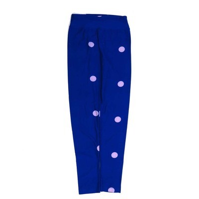 LuLaRoe Tween Polka Dot Large Blue on Blue Leggings fits Adult sizes 00-0 TWEEN-3400-Q