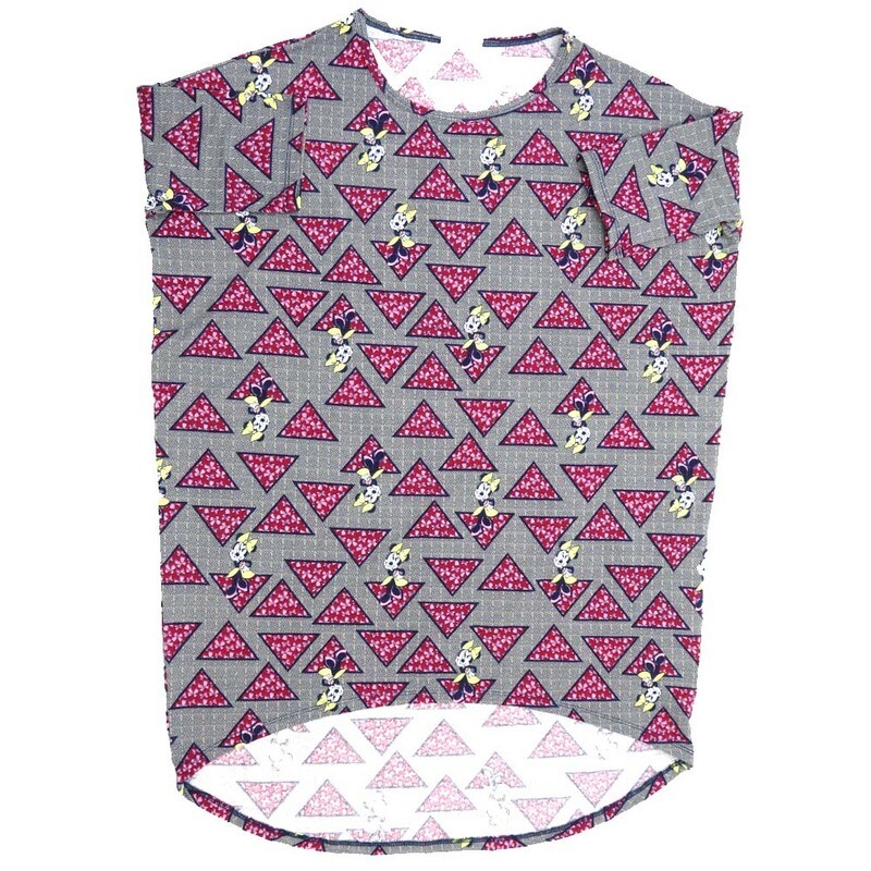 LuLaRoe Irma Hi-Lo Tunic a (XXS) XX-Small Disney Minnie Mouse Posing Triangles Blue Purple White Black XXS-207 fits women sizes 00-0 LuLaRoe Irma Hi-Lo Tunic a (XXS) XX-Small Disney Minnie Mouse Posing Triangles Blue Purple White Black XXS-207 fits women sizes 00-0