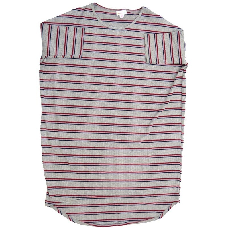 LuLaRoe Irma Hi-Lo Tunic a (XXS) XX-Small Stripe Navy G XXS-309 fits women sizes 00-0