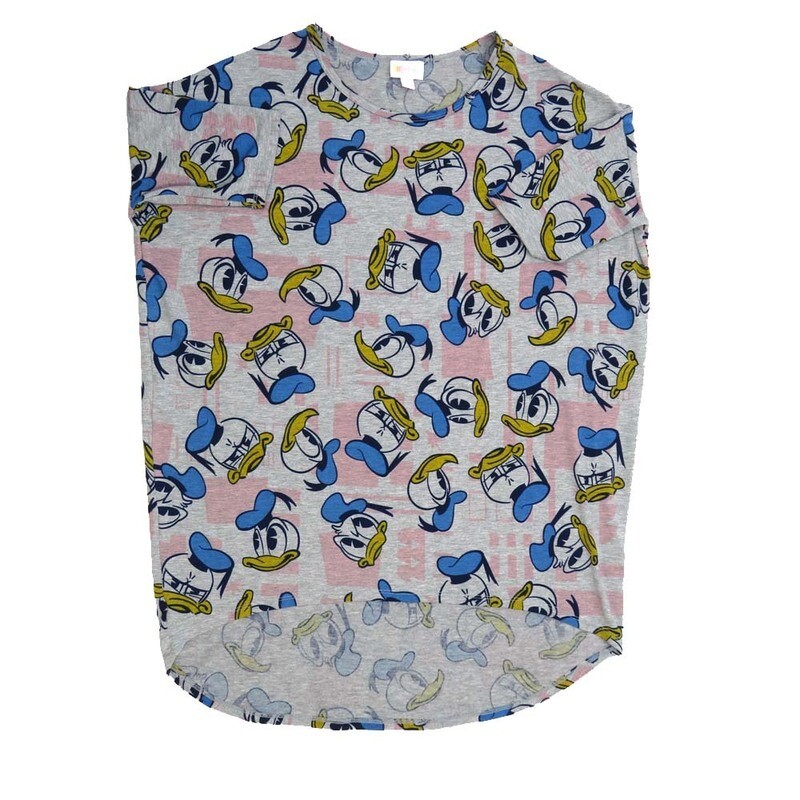LuLaRoe Irma Hi-Lo Tunic c (S) Small Disney Donald Duck G Blue Black Yellow SMALL-204 fits women sizes 8-10