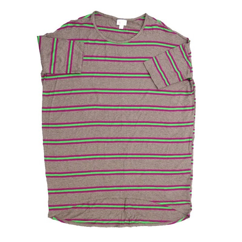 LuLaRoe Irma Hi-Lo Tunic b (XS) X-Small Stripe G BYU Yellow XS-240 fits women sizes 2-6