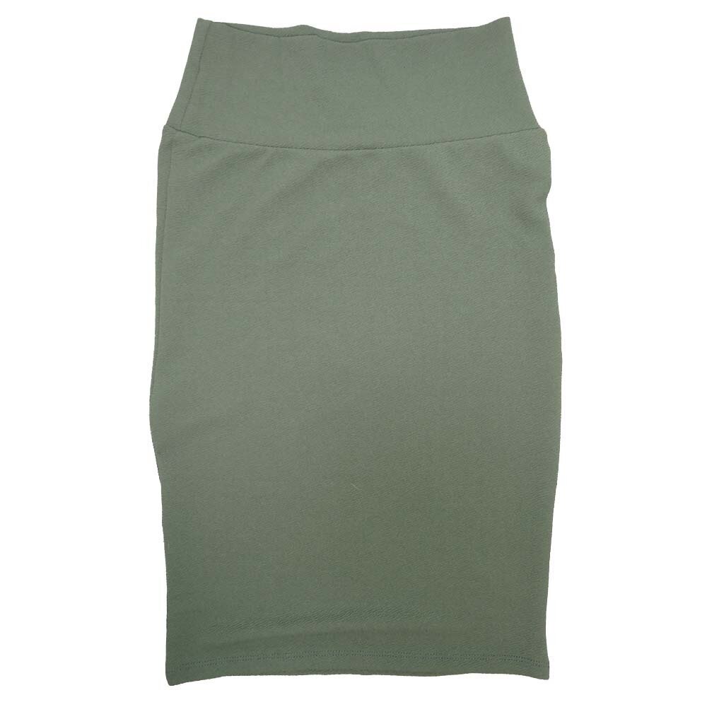LuLaRoe Cassie b X-Small (XS) Solid Gray-Green Womens Knee Length Pencil Skirt fits sizes 2-4  XS-79