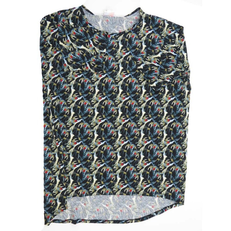 LuLaRoe Irma Hi-Lo Tunic g (2XL) XX-Large Disney Old Witch Sleeping Beauty Black Purple G 2XL-202 fits women sizes 24-26