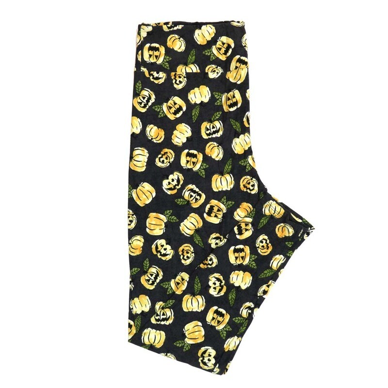 LuLaRoe TCTWO (TC2) Halloween Carved Pumpkins Jack-O-Lantern Black Orange White Green Buttery Soft Leggings 9105-B12 fits Adult Women 18-26 LuLaRoe TCTWO (TC2) Halloween Carved Pumpkins Jack-O-Lantern Black Orange White Green Buttery Soft Leggings 9105-B12 fits Adult Women 18-26