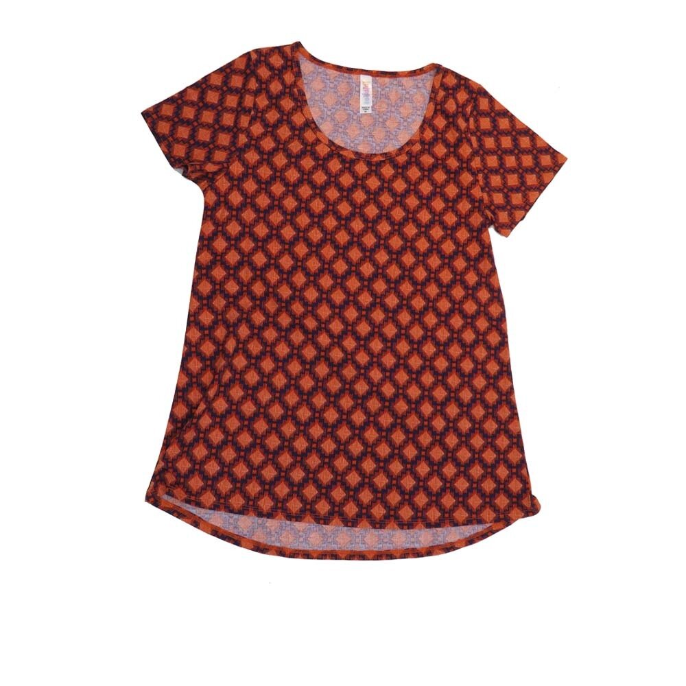 LuLaRoe CLASSIC Tee b X-Small (XS) Geometric Checkerboard XS-228-C Womens Short Sleeve Tee fits Adult sizes 2-4