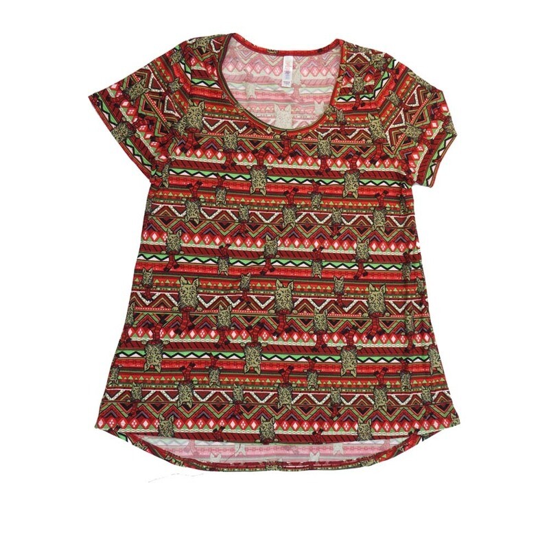 LuLaRoe CLASSIC Tee e Large (L) Christmas Holiday Dog Scarf Puppy Stripe Red Green White Black LARGE-204-C Womens Short Sleeve Tee fits Adult sizes 14-16 LuLaRoe CLASSIC Tee e Large (L) Christmas Holiday Dog Scarf Puppy Stripe Red Green White Black LARGE-204-C Womens Short Sleeve Tee fits Adult sizes 14-16