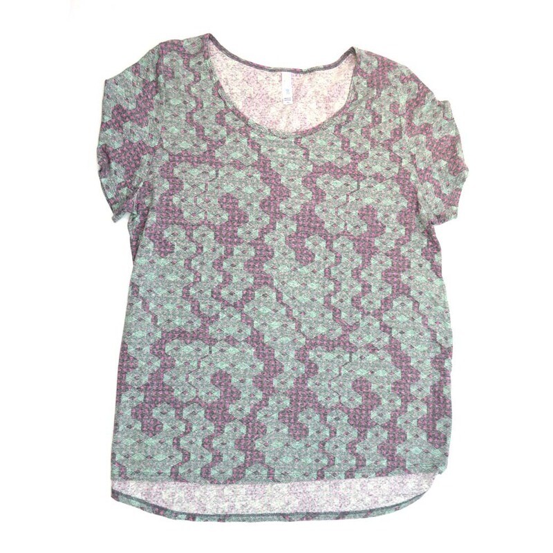LuLaRoe CLASSIC Tee h XXX-Large (3XL) Geometric 3XL-208B-V Womens Short Sleeve Tee fits Adult sizes 24-26