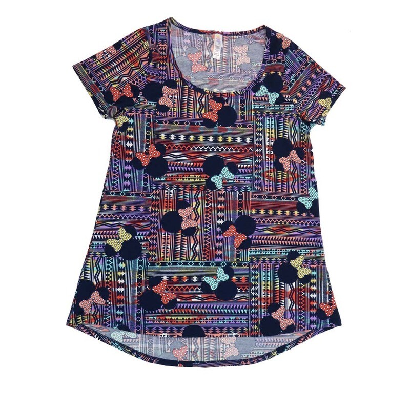 LuLaRoe CLASSIC Tee b X-Small (XS) Disney Minnie Mouse XS-239B-V Womens Short Sleeve Tee fits Adult sizes 2-4