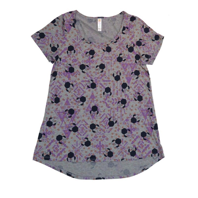 LuLaRoe CLASSIC Tee b X-Small (XS) Disney Minnie Mouse XS-240-V Womens Short Sleeve Tee fits Adult sizes 2-4