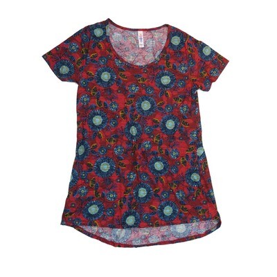 LuLaRoe CLASSIC Tee c Small (S) Floral SMALL-246-U Womens Short Sleeve Tee fits Adult sizes 6-8