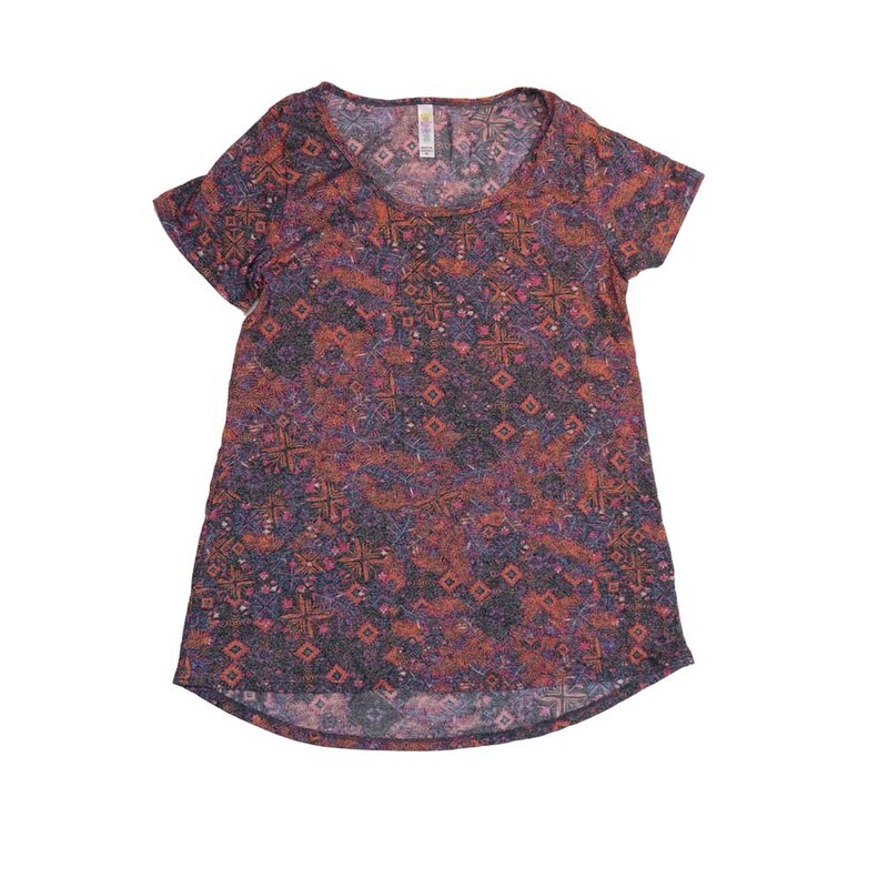 LuLaRoe CLASSIC Tee b X-Small (XS) Geometric Gods Eye XS-200-G Womens Short Sleeve Tee fits Adult sizes 2-4