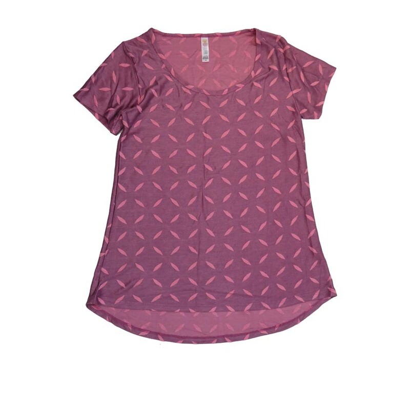 LuLaRoe CLASSIC Tee b X-Small (XS) Diamond Plate Grid XS-203-G Womens Short Sleeve Tee fits Adult sizes 2-4