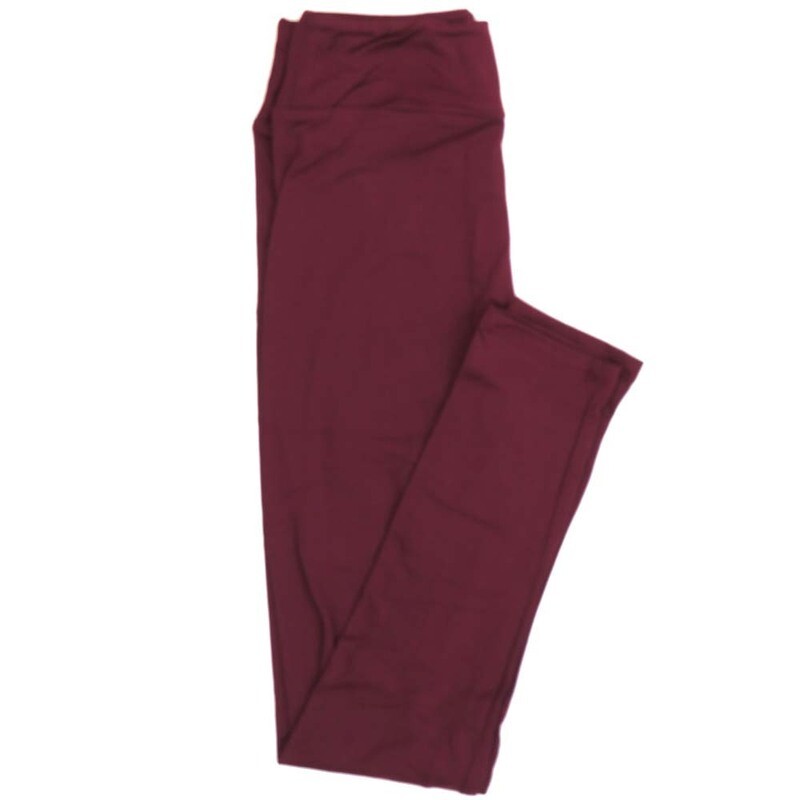 LuLaRoe Tween Solid Cranberry Sauce (402642) Womens Leggings fits Adult Adult sizes 00-0