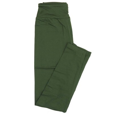 LuLaRoe Tween Solid Green (567137) Womens Leggings fits Adult Adult sizes 00-0