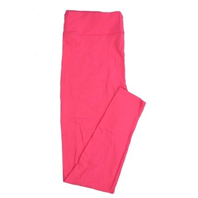 LuLaRoe One Size OS Valentines Solid Light Pink Womens Leggings fits Adults sizes 2-10  4455-A