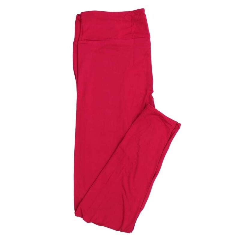LuLaRoe Tween TW Valentines Solid Merlot Leggings fits Adult sizes 00-0  3408-A