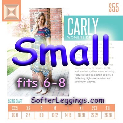 Carly Small S LuLaRoe Dress fits 6-8