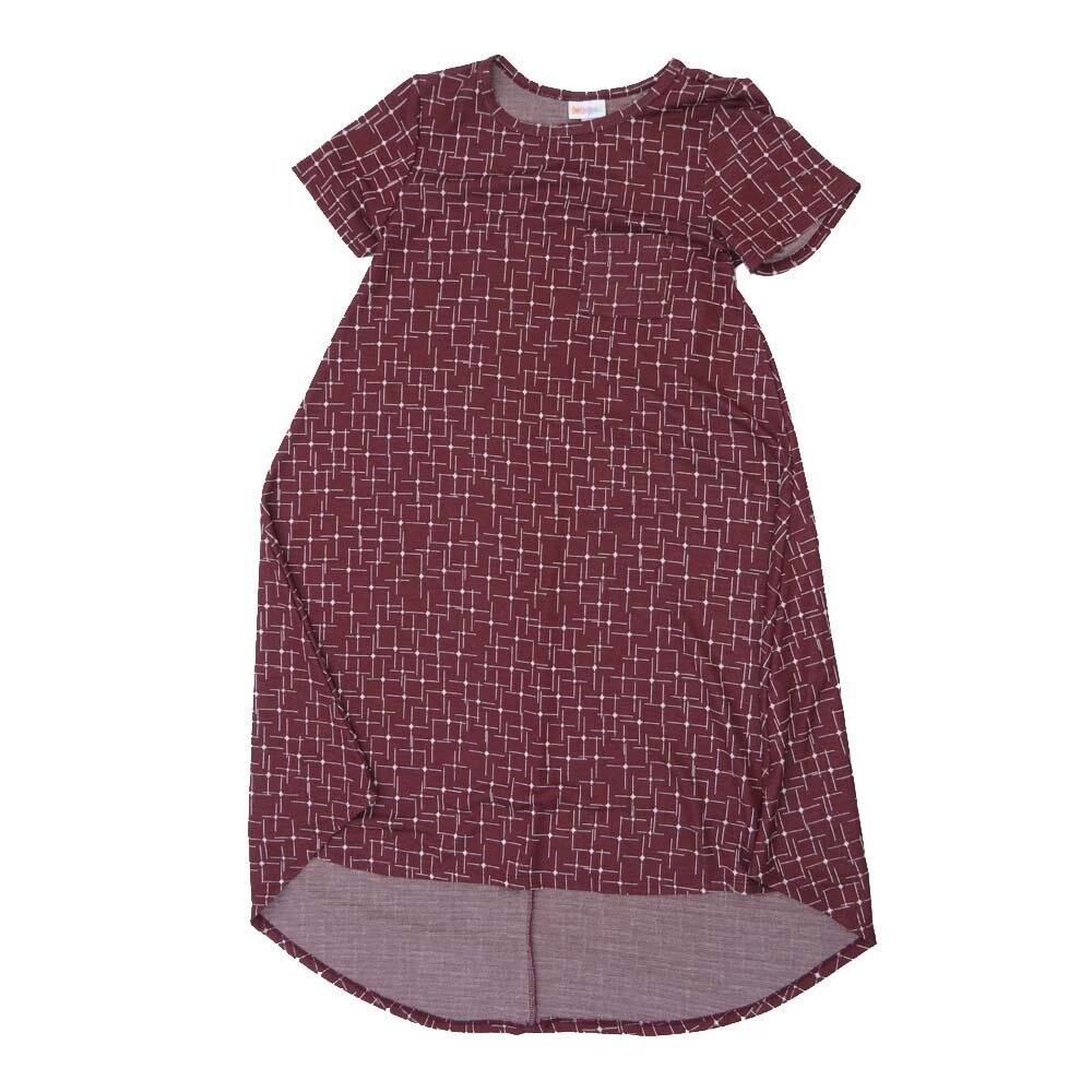 LuLaRoe CARLY a XX-Small XXS Geometric Swing Dress fits womens sizes 00-0 A-XXS-204 Retail $55