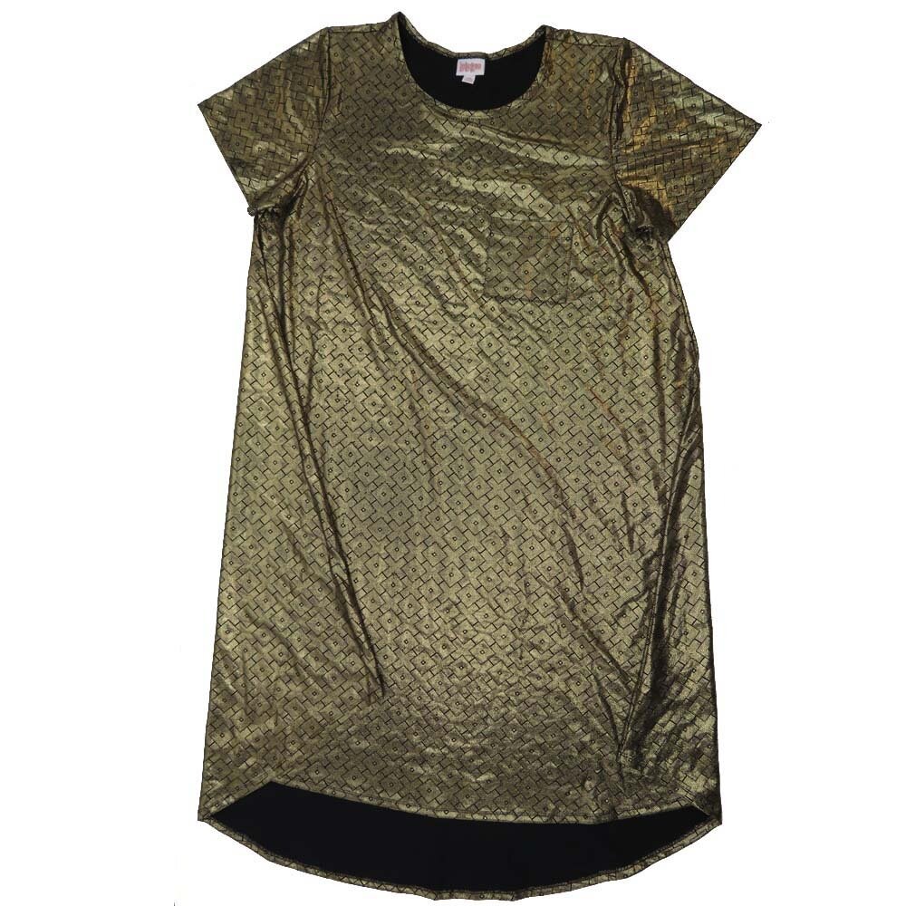 LuLaRoe CARLY g XX-Large (2XL) Elegant Collection Geometric Maze Green Black Swing Dress fits womens sizes 22-24  G-2XL-201  Retail $55