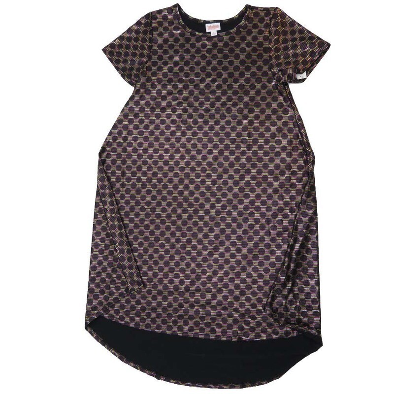 LuLaRoe CARLY c Small (S) Elegant Collection Polka Dot Swing Dress fits womens sizes 6-8  C-SMALL-202  Retail $55