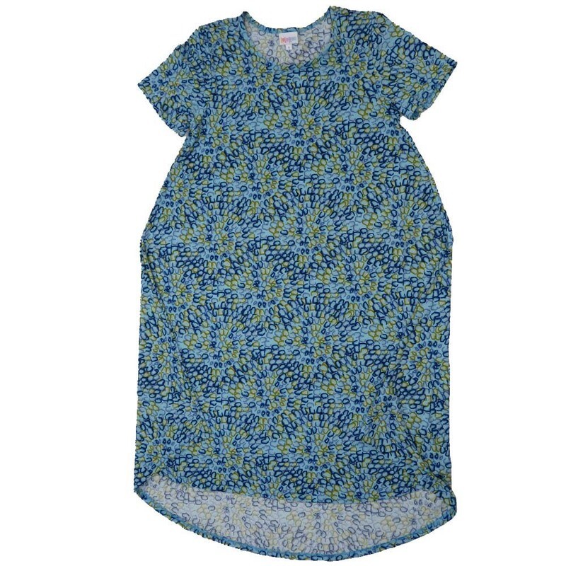 LuLaRoe CARLY c Small (S) Geometric Mandala Swing Dress fits womens sizes 6-8  C-SMALL-213  Retail $55