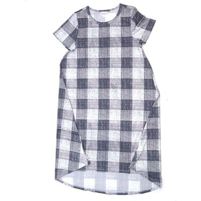 LuLaRoe CARLY c Small (S) Plaid Swing Dress fits womens sizes 6-8 C-SMALL-216 Retail $55