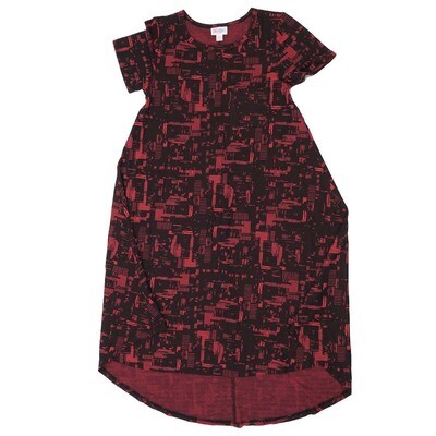 LuLaRoe CARLY a XX-Small XXS Geometric Swing Dress fits womens sizes 00-0 A-XXS-207 Retail $55