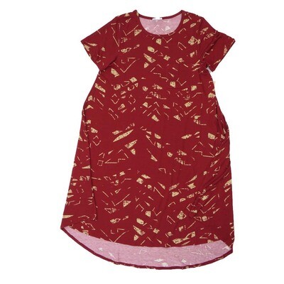 LuLaRoe CARLY b X-Small (XS) Geometric Swing Dress fits womens sizes 2-4 B-XS-206 Retail $55