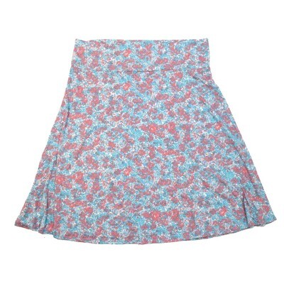 LuLaRoe AZURE h XXX-Large 3XL Floral A-Line Knee Length Skirt 3XL-206 fits Adult sizes 22-24