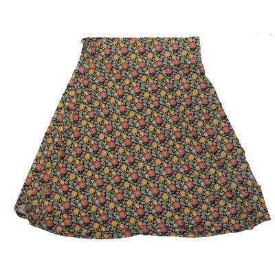 LuLaRoe AZURE h XXX-Large 3XL Floral A-Line Knee Length Skirt 3XL-209 fits Adult sizes 22-24