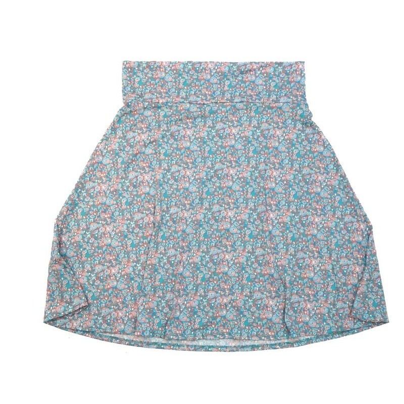 LuLaRoe AZURE h XXX-Large 3XL Geometric A-Line Knee Length Skirt 3XL-202 fits Adult sizes 22-24