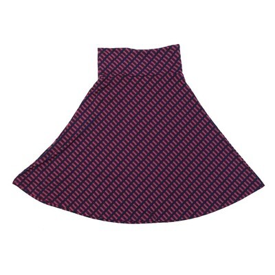 LuLaRoe AZURE b X-Small XS Diagonal Stripe A-Line Knee Length Skirt XS-204 fits Adult sizes 00-0