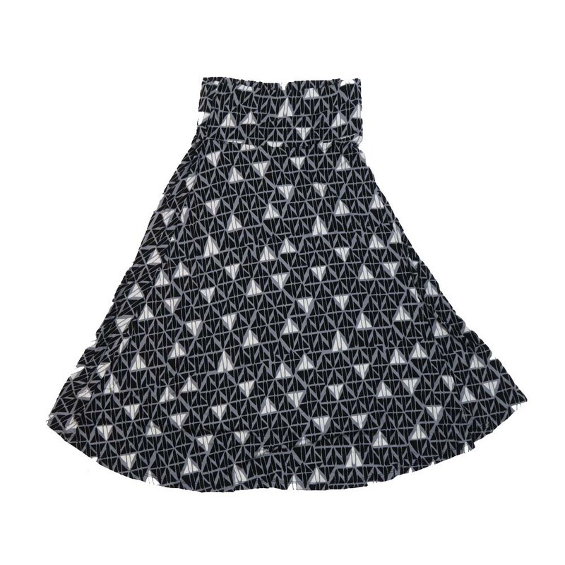 LuLaRoe AZURE b X-Small XS Jets Planes Polka Dot A-Line Knee Length Skirt XS-217 fits Adult sizes 00-0