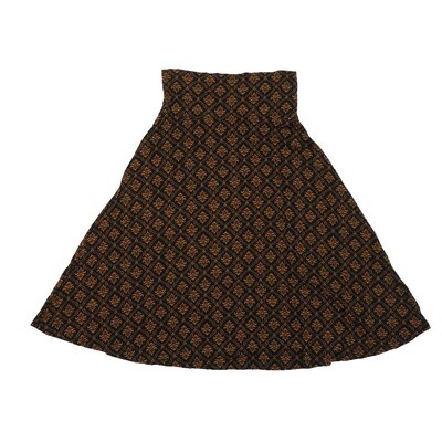 LuLaRoe AZURE b X-Small XS Ornate Checkerboard A-Line Knee Length Skirt XS-215 fits Adult sizes 00-0
