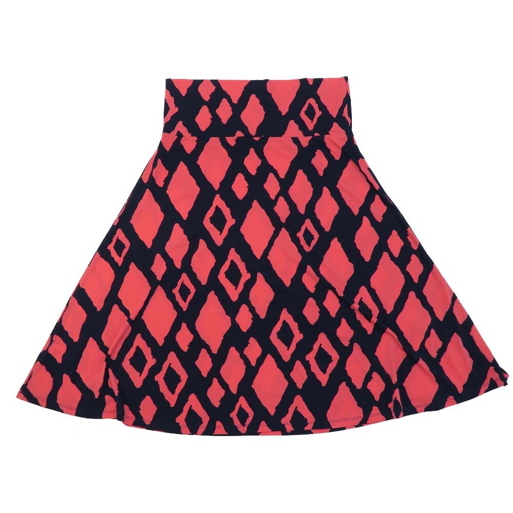 LuLaRoe AZURE d Medium M Diamonds Geometric A-Line Knee Length Skirt MEDIUM-207 fits Adult sizes 6-8