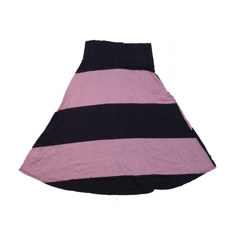 LuLaRoe AZURE c Small  S Large Stripe A-Line Knee Length Skirt SMALL-221 fits Adult sizes 2-4