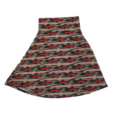 LuLaRoe AZURE d Medium M Abstract Stripe A-Line Knee Length Skirt MEDIUM-200-B fits Adult sizes 6-8