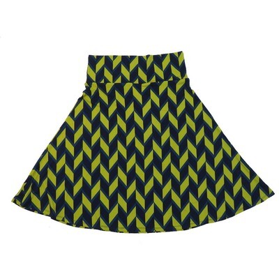 LuLaRoe AZURE e Large L Trippy Herringbone Stripe A-Line Knee Length Skirt LARGE-211 fits Adult sizes 10-12