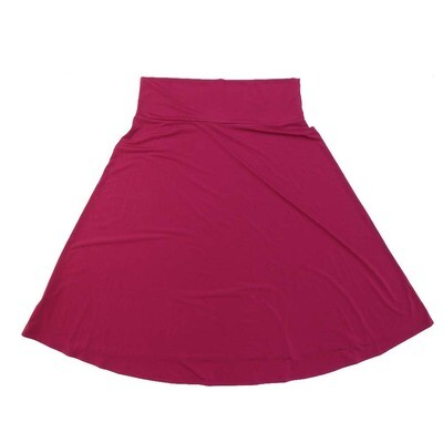 LuLaRoe AZURE g XX-Large 2XL Solid Magenta A-Line Knee Length Skirt 2XL-211 fits Adult sizes 18-20