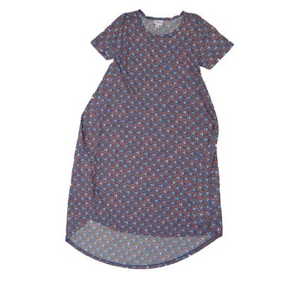 LuLaRoe CARLY b X-Small (XS) Trippy 70s Geometric Swing Dress fits womens sizes 2-4 B-XS-205 Retail $55