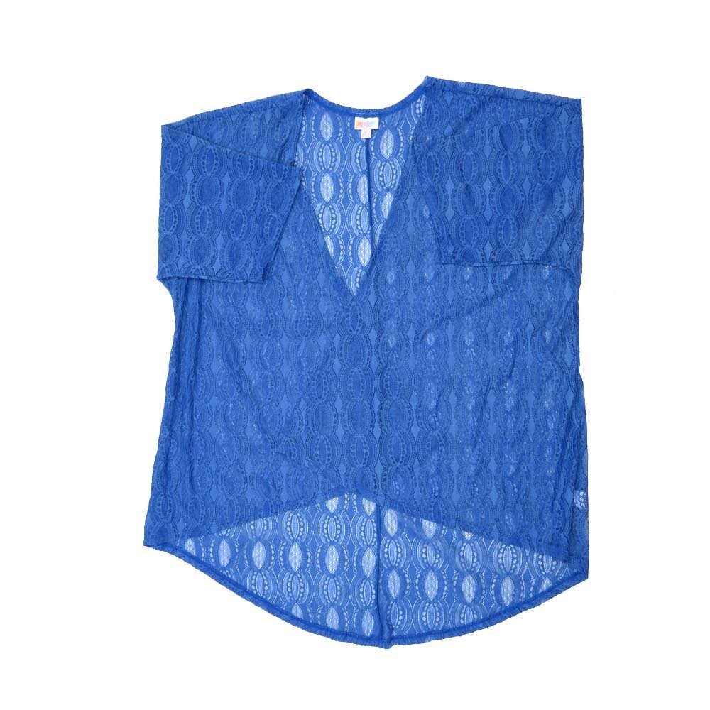 LuLaRoe Lindsay d Medium M Kimono Lacy Geometric Lightweight Made in Vietnam 100% Polyester Medium fits Adult sizes 10-18