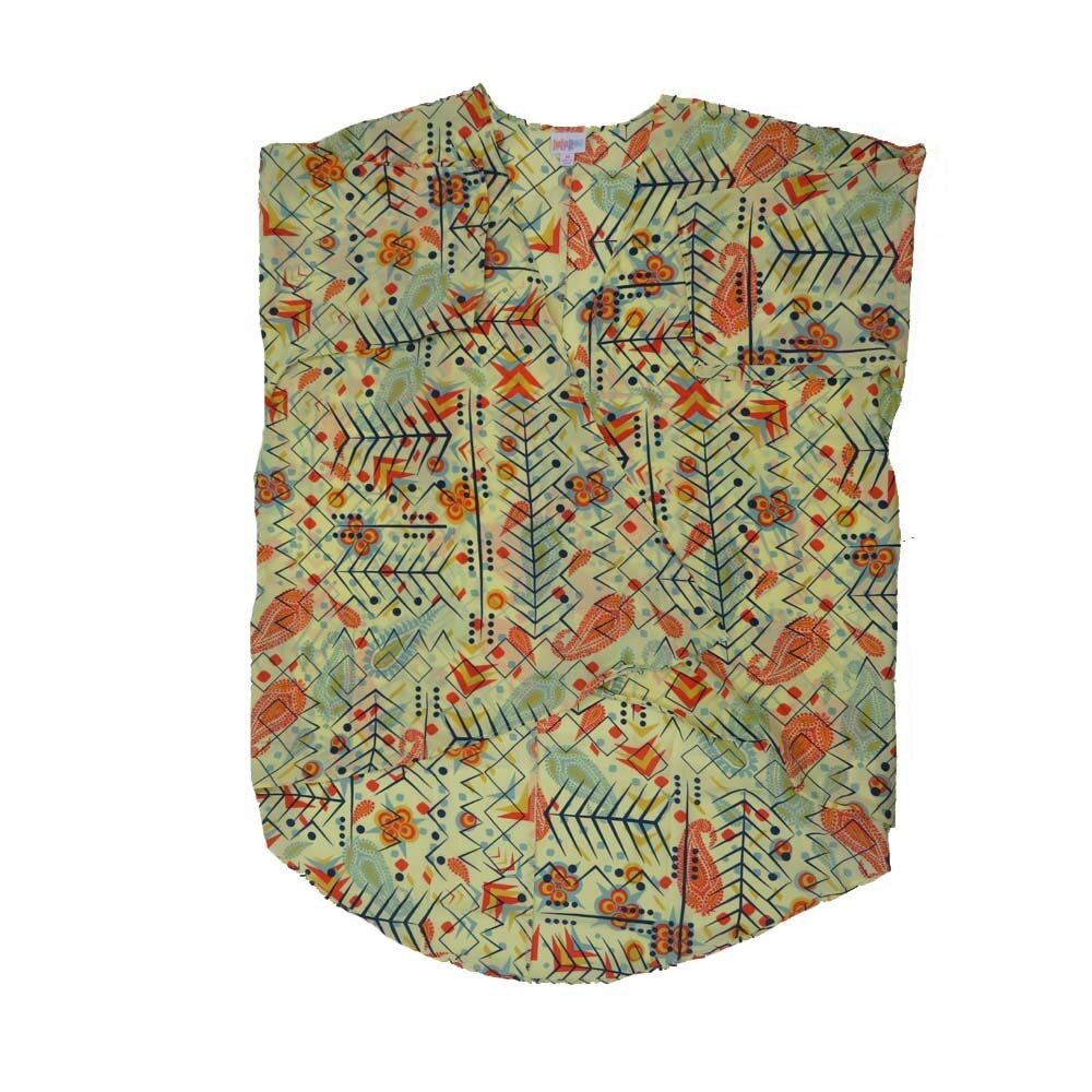 LuLaRoe Lindsay d Medium M Kimono Paisley Geometric Lightweight Made in China 100% Polyester Medium fits Adult sizes 10-18