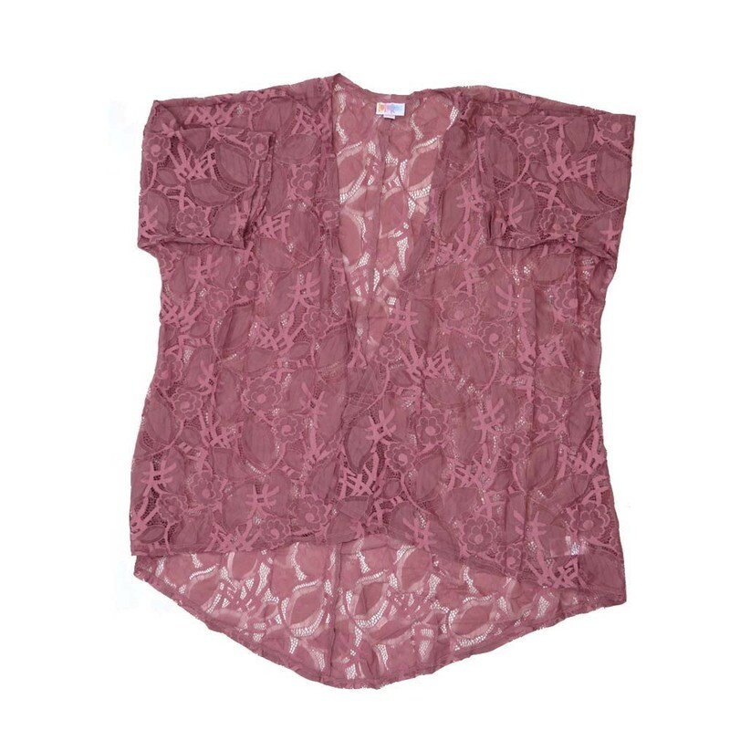 LuLaRoe Lindsay c Small S Kimono Knit Rosy Pink Mauve Lace Floral Ultra Lightweight Made in Vietnam 71% Nylon 29% Cotton Small fits Adult sizes 00-8 LuLaRoe Lindsay c Small S Kimono Knit Rosy Pink Mauve Lace Floral Ultra Lightweight Made in Vietnam 71% Nylon 29% Cotton Small fits Adult sizes 00-8