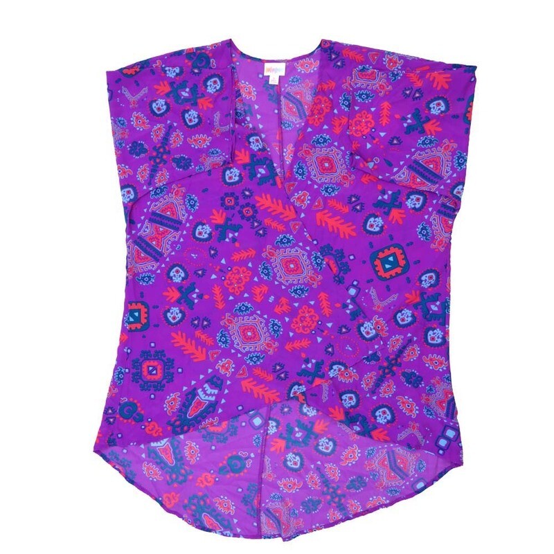 LuLaRoe Lindsay c Small S Kimono Blue White Red Aztek Mandala Geometric Silky Lightweight Made in Vietnam 100% Polyester Small fits Adult sizes 00-8 LuLaRoe Lindsay c Small S Kimono Blue White Red Aztek Mandala Geometric Silky Lightweight Made in Vietnam 100% Polyester Small fits Adult sizes 00-8